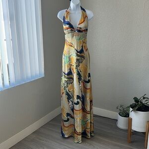Nina Canacci Beaded Party Maxi Dress 8